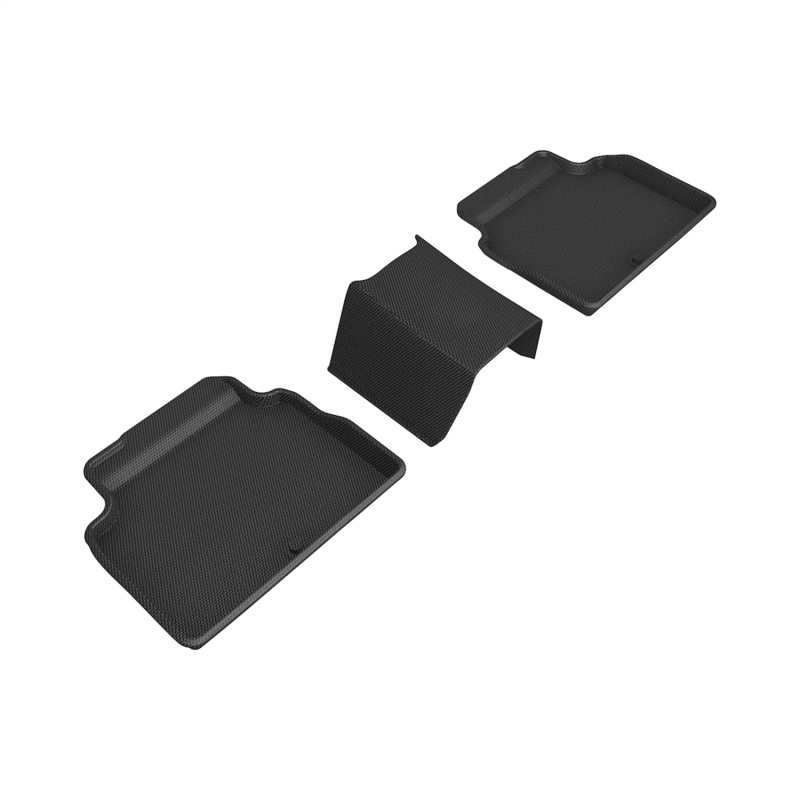 Genesis G80 Floor Mats - Rear - 3D MAXpider - Kagu - Black - `21-`24